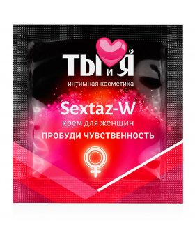 "Sextaz-W" W8 пробник крем для женщин серии "Ты и я " с возбужд. эффектом,  1,5 г, LB-70021t