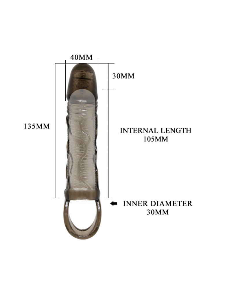 Насадка на член с вибрацией Penis Sleeve Baile BI-10045Z-2-0702 - Baile - Насадки на Член - Купить