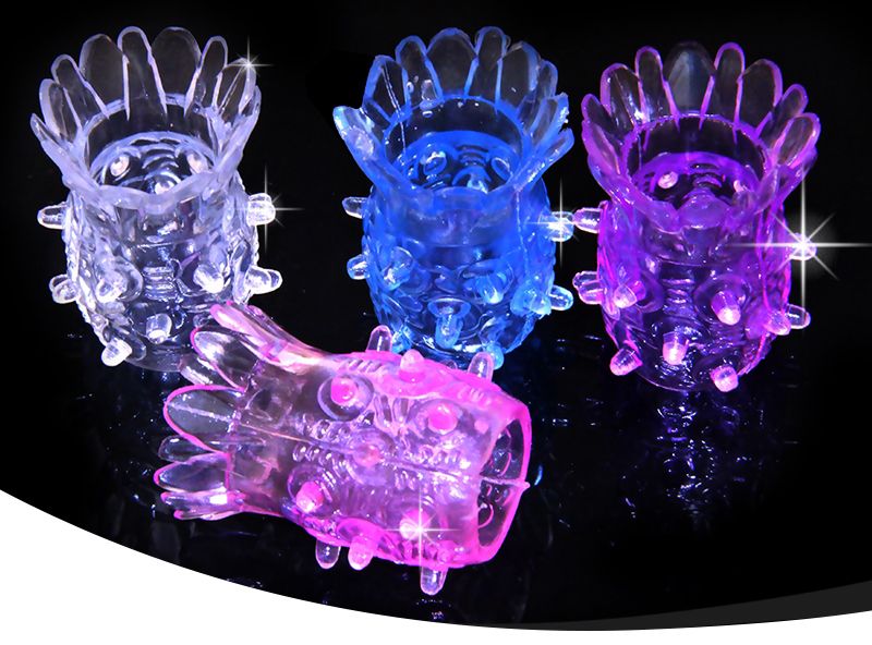 Гелевая насадка с отростками купить со скидкой в секс шопе  Кольца, насадки, утяжки  Насадка без вибрации