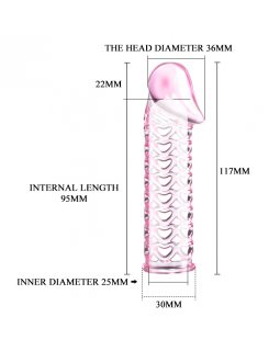 Гелевая насадка-удлинитель сердечки BI-026200-foto2