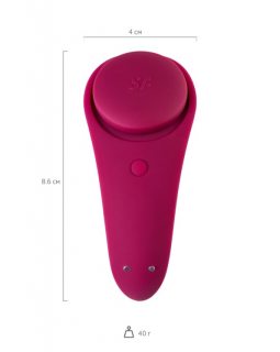 Вибромассажер Satisfyer Sexy Secret, Силикон, Красный, 8,5 см J2018-98-foto3