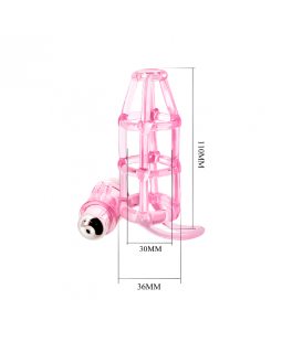 Плетенная насадка с клиторальным вибростимулятором BI-014076-foto4