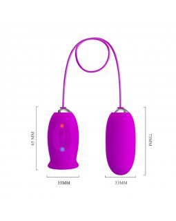 Виброяйцо с клиторальным стимулятором Daisy Pretty love BI-014749-foto4