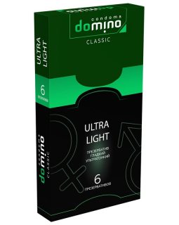 ПРЕЗЕРВАТИВЫ DOMINO CLASSIC ULTRA LIGHT 6 штук (цена за 1 шт) 07936
