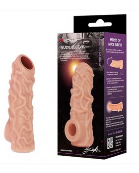 НАСАДКА KOKOS РЕАЛИСТИЧНАЯ С ДОПОЛНИТЕЛЬНОЙ СТИМУЛЯЦИЕЙ, TPE, ТЕЛЕСНАЯ, 10 СМ NS.004-S