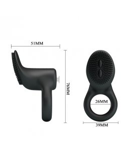 Силиконовое эрекционное кольцо Pretty Love Stimulating Cobra BI-210147-foto2