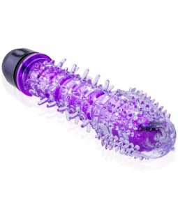 Вибратор + гелевая насадкас шипами10230-foto2