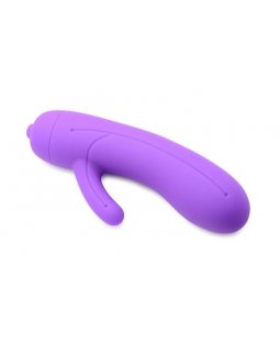 Мини вибратор с отростком силикон -10058-foto4