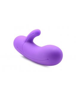 Мини вибратор с отростком силикон -10058-foto3