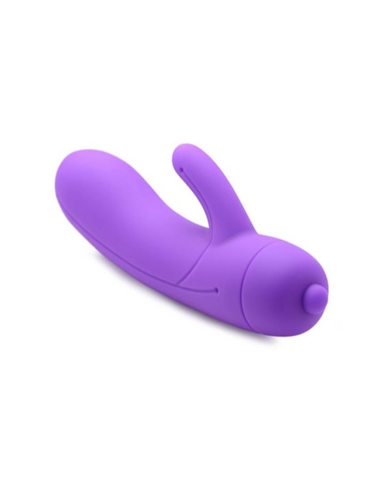 Мини вибратор с отростком силикон -10058-foto2