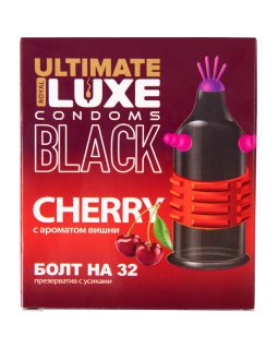 Презервативы LUXE BLACK ULTIMATE БОЛТ на 32 (вишня)  09279-foto2