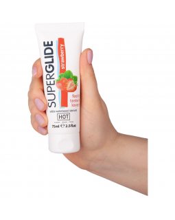Съедобная смазка на водной основе Superglide для орального секса со вкусом клубники 75 мл. 44119-foto2