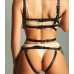 Leather Chest Harness Straps Waist Adjustable Gothic Straps Cage Bras Body	C81024