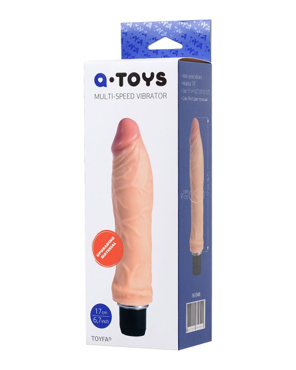 Реалестичный вибратор TOYFA A -Toys Mang TPE телесный 20 см-761048