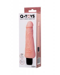 Реалестичный вибратор A-Toys by TOYFA Stim TPE телесный  19.2 см -761003