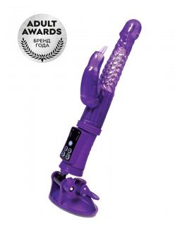 Вибратор с клиторальным стимулятором TOYFA A-Toys High-Tech fantasy, TPR, фиолетовый, 24 см 765012-foto2