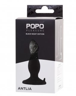 Анальная втулка TOYFA POPO Pleasure Antlia, силиконовая, черная,10,5 см 731423