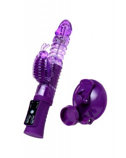 Вибратор с клиторальным стимулятором TOFA A -Toys High-Tech fantasy,TPR фиолетовый 23 см -765010-foto9