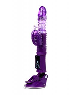 Вибратор с клиторальным стимулятором TOFA A -Toys High-Tech fantasy,TPR фиолетовый 23 см -765010