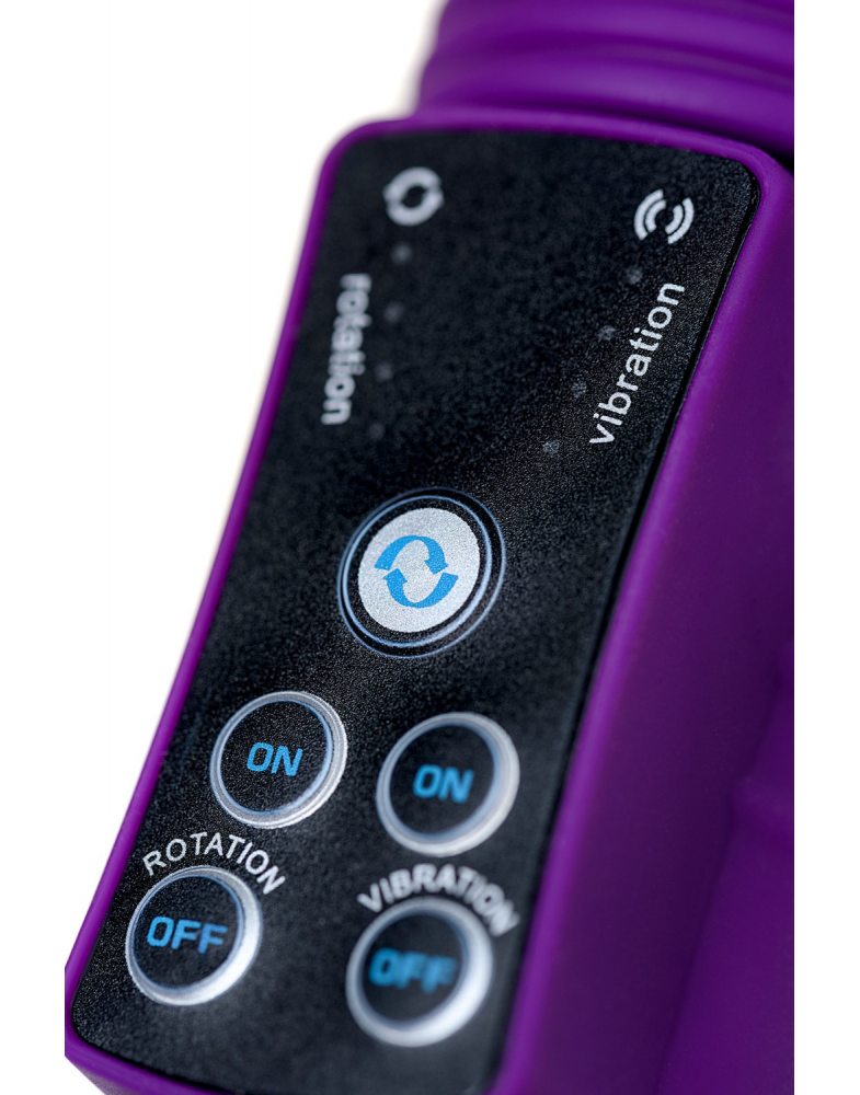 Вибратор с клиторальным стимулятором TOFA A -Toys High-Tech fantasy,TPR фиолетовый 23 см -765010-foto3