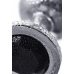 Анальная втулка Metal by TOYFA.металл серебряная с черным кристаллом 10 см * 4 см 360 г-712009