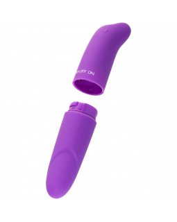 Вибратор Штучки-Дрючки, ABC-пластик, фиолетовый, 12 см - 690020-foto4