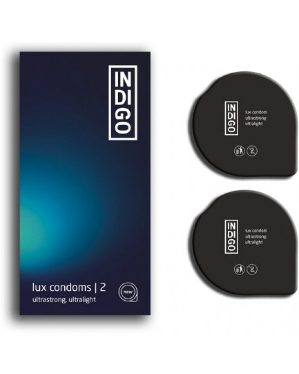 ПРЕЗЕРВАТИВЫ INDIGO LUX № 2 (УЛЬТРАПРОЧНЫЕ, УЛЬТРАТОНКИЕ), 2 штуки