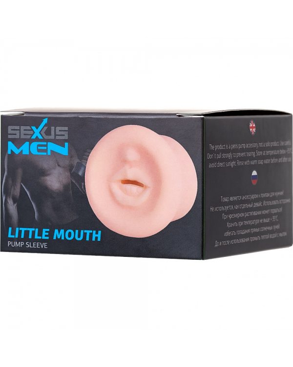 Насадка на помпу Sexus Men LITTLE MOUTH, TPE, телесный, 7,5 см 709033