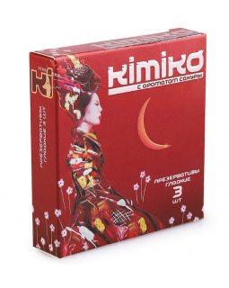ПРЕЗЕРВАТИВЫ KIMIKO № 3 (с ароматом сакуры) 3 шт.