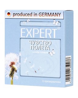 ПРЕЗЕРВАТИВЫ EXPERT ЧУВСТВО ПОЛЕТА № 3 (ОСОБО ТОНКИЕ), 3 штуки