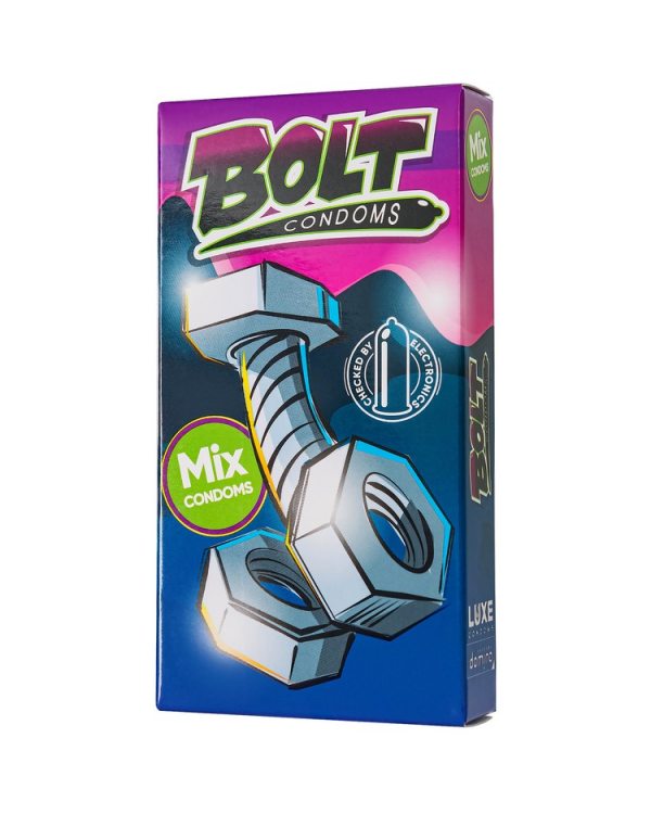 НАБОР ПРЕЗЕРВАТИВОВ BOLT CONDOMS, арт.12016 цена за упак