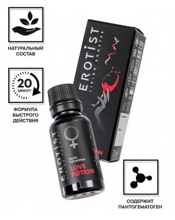 Возбуждающие капли Erotist LOVE POTION, для женщин, 20мл 544041