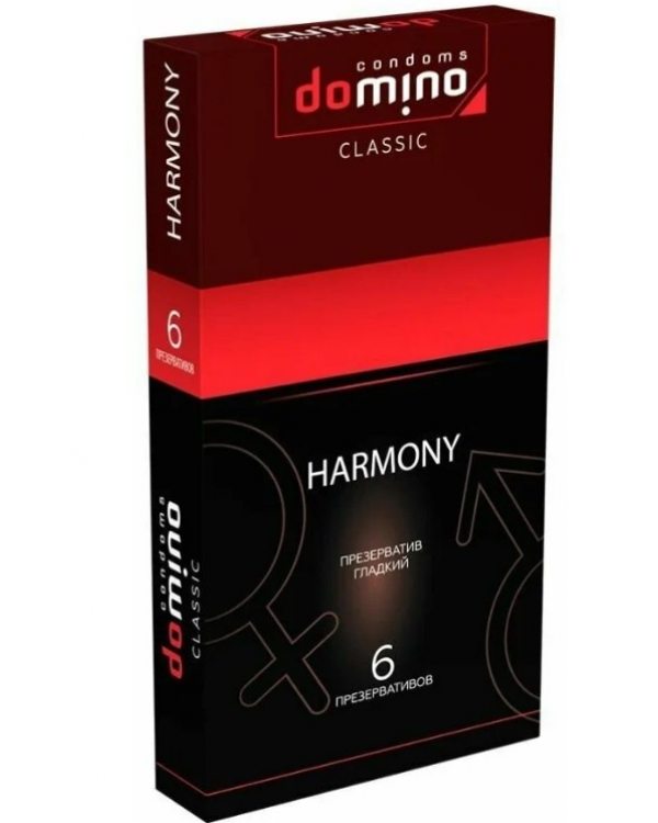 ПРЕЗЕРВАТИВЫ "DOMINO" HARMONY 07937 Гладкие 6 штук, цена за упак