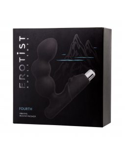 Стимулятор простаты Erotist Fourth силикон, черный, 11.5 см 541304