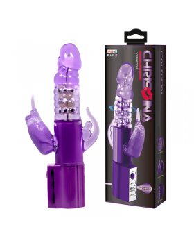 Вибратор с клиторальным стимулятором BW-004104SY