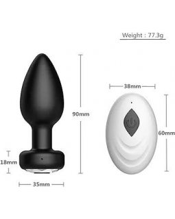 Анальная пробка с дистанционным пультом управления-foto3