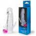 Насадка закрытая с вибрацией CRYSTAL SLEEVE VIBE, L 130 мм D 21 мм арт. EE-10033