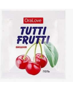 Пробник ГЕЛЬ "TUTTI-FRUTTI "ВИШНЯ" серии "OraLove" одноразовая упаковка 4 г арт. LB-30009