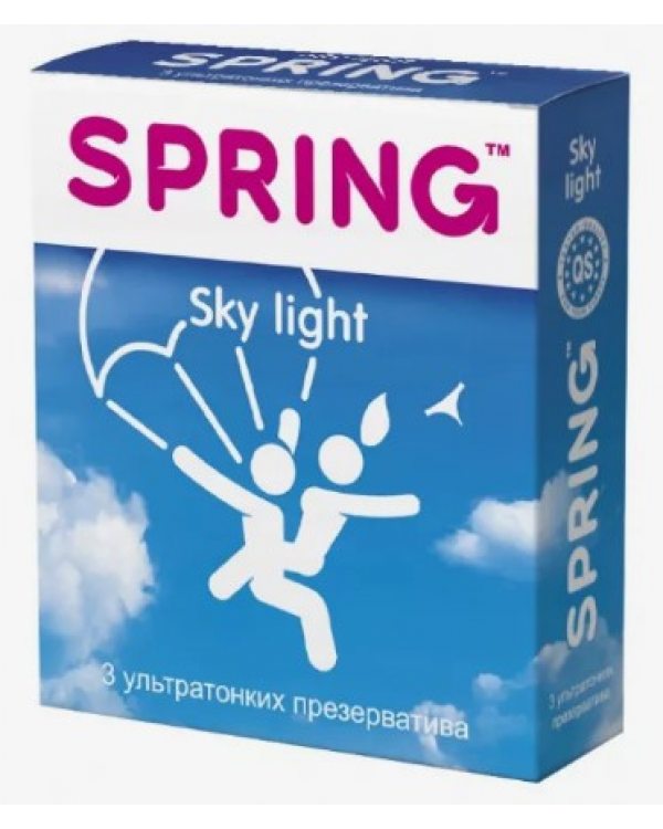 Презервативы SPRING SKY LIGHT - ультра тонкие, №3 ШТ (цена за упак)