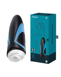 Мастурбатор нереалистичный Satisfyer Men, силикон, чёрный, 25,5 см 636 -0817