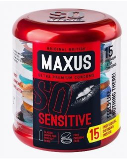 ПРЕЗЕРВАТИВЫ "MAXUS" SENSITIVE № 15 (ультратонкие) в железном кейсе, цена 1 през