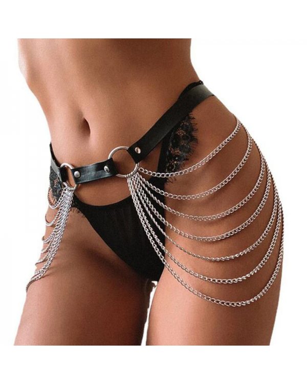 All-match trend metal tassel dark punk chain	C81089