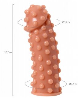 НАСАДКА KOKOS РЕАЛИСТИЧНАЯ, TPE, ТЕЛЕСНАЯ, 12.7 СМ ES.02-S-foto2