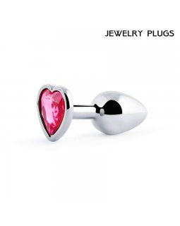 ВТУЛКА АНАЛЬНАЯ СЕРЕБРЯНАЯ, L 70 мм D 28 мм, вес 50г, цвет кристалла розовый арт. SCH-02-foto3