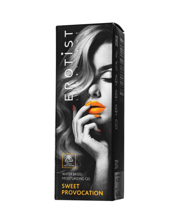 Съедобный гель Erotist SWEET PROVOCATION: LEMON AND CARAMEL ( со вкусом ЛИМОНА И КАРАМЕЛИ), 30мл