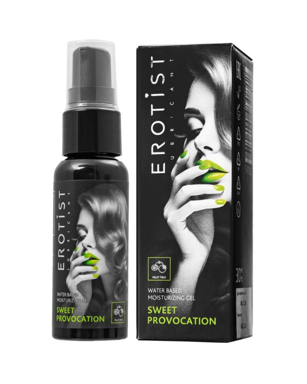 Съедобный гель Erotist SWEET PROVOCATION: FRUIT TRIO ( со вкусом КИВИ, ГРАНАТА И ЯБЛОКА), 30мл