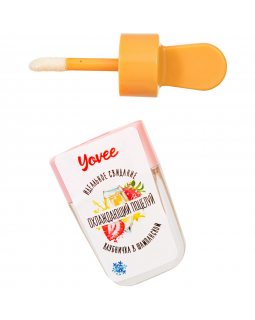 Бальзам для губ Yovee «Охлаждающий поцелуй» с ароматом клубнички в шампанском, охлаждающий, 5 мл-foto5