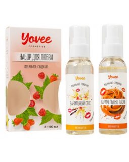 Набор гелей-смазок Yovee для любви (721011+721013), вкусовые (ваниль.сливки+карамель), 2х100 мл