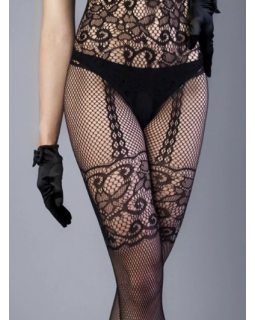 БОДИ-КОМБИНЕЗОН ЧЕРНЫЙ С ИМИТАЦИЕЙ ПОДВЯЗОК (IMPULSE), размер S/L, арт. 04508-foto4