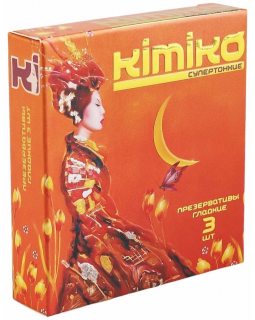 ПРЕЗЕРВАТИВЫ KIMIKO № 3 (супертонкие)  (цена за упак)